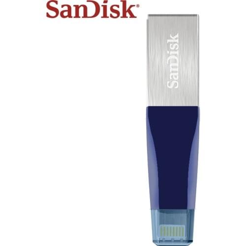 SanDisk iXpand Mini OTG Pendrive 64GB 128GB 256GB Flash Disk With Lightning USB 3.0 Dual Port Max 90MB/s Memory Stick For iPad