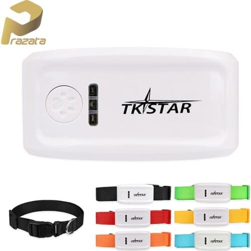 Mini Pet GPS Tracker TKSTAR TK909 Realtime Tracker Waterproof Dog Cat Locator Geofence Lifetime Free Software Tracking Device