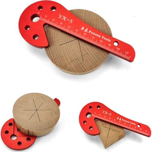 Woodworking Center Scriber Aluminum Square Center Scriber 45/90 degree Right Angle Scribing Gauge Carpenter Woodworking DIY Tool