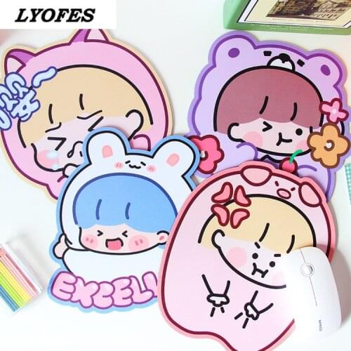 Cute Mouse Pad Gaming Cartoon Kawaii Desk Pad Desk Mats Laptop Mouse Mat Office Accessories PC Computer Keyboard Pad