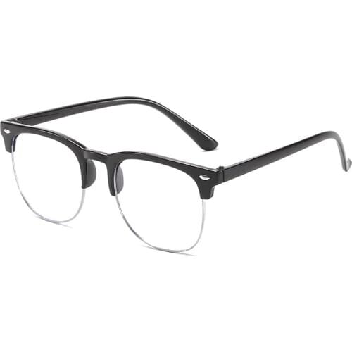 Fashion Half-frame Children Glasses Boy Girl Game Reading Computer Protective Goggle Plain Kids Round Anti Blue Light Eyewear