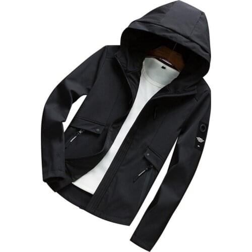 Mens casual windbreaker bomber jacket coat windbreaker slim fit fall-winter 2020