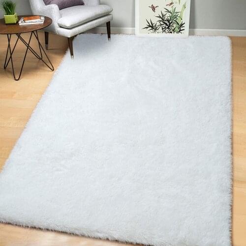 Soft Fluffy Carpet Modern Shag Area Rug Bedroom Living Room Carpet Cute and Comfy Nursery Carpet Luxury Velvet Plush Carpet