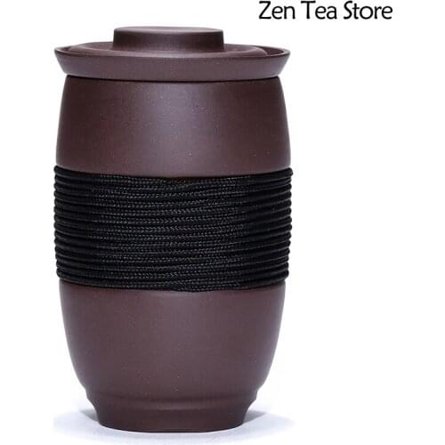 Yixing Purple Clay Creativity Multifunction Purple Clay Teaware Set Office Master Zisha Tea Cup Health Cup Drink Cup Wine Set