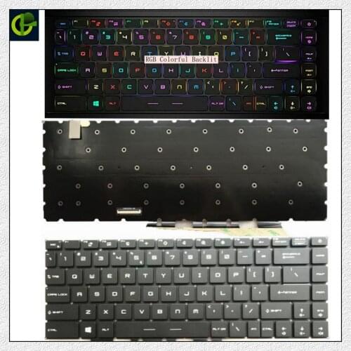 New RGB backlit English keyboard for MSI Modern14 GE66 Raider MS-1541 GS66 P66 Stealth MS-16V1 US keyboard
