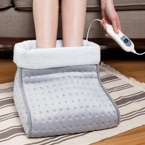 Newest Heated Plug Type Electric Warm Foot Warmer Washable Heats Control Settings Warmer Cushion Thermal Foot Warmer Gift #D0