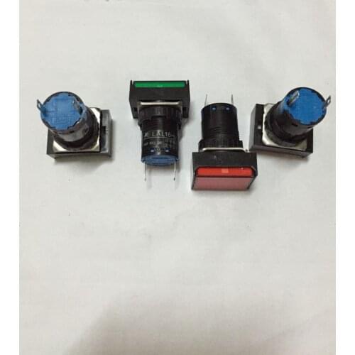 Original New 100% LAL16-D indicator switch 16MM opening rectangular 24V red green