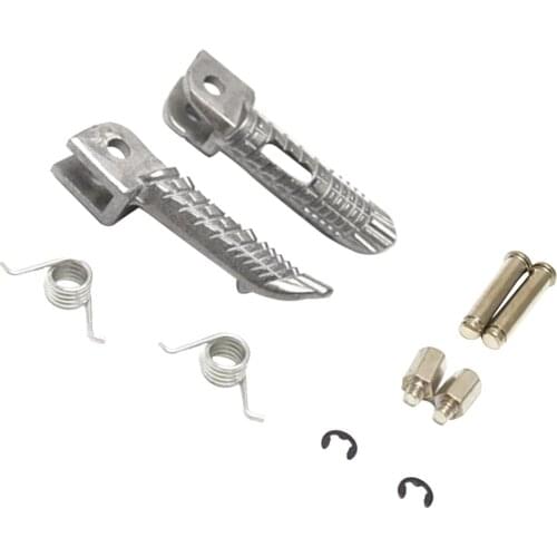 Pair Front & Rear Footpeg Pedals For Suzuki GSXR600 GSXR750 GSXR1000 2001-14