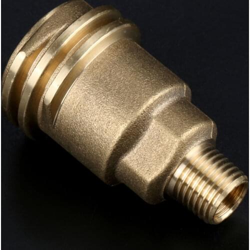 Male 5042 QCC1 Acme Nut Propane Gas Fitting Adapter with 1/4 Inch Male Pipe Thread Propane Quick Connect Hose Adapters