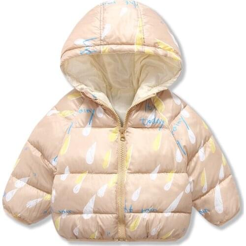 White Duck Down 2021winter New Childrens Clothing Space Down Jacket Boys and Girls Baby Children Thickened Short Coat 12M-6T