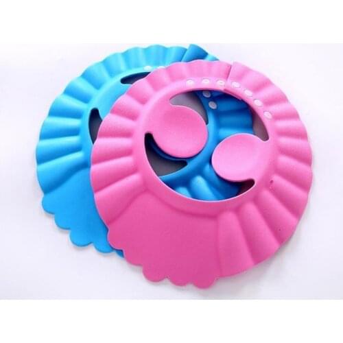 Sale Hot 1PCS Brand New Collapsible Baby Kids Safe Shampoo Bathing Cap Wash Hair Shield adjustable reusable elastic Shampoo Cap