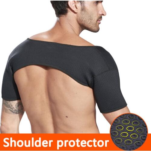 Shoulder Brace Adjustable Support Pressure Pad Injury Prevention Sprain Soreness protector Badminton keep warm
