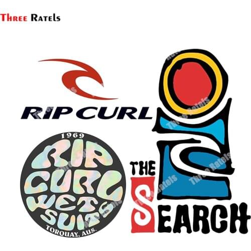 Three Ratels B436 Funny Car Stickers Rip Curl For The Search Logo Car Accessories Laptop Motorcycle Fine Waterproof Decal