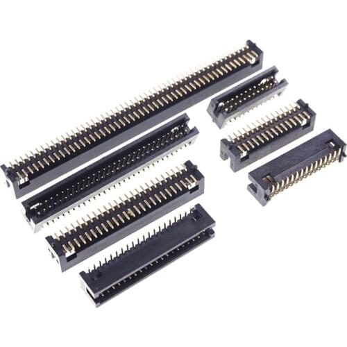 20 Pcs SMT Box Header 1.27MM Male Pin Dual Row Locating Peg Post Straight SMD For SMT Sockets Board to Board Connector BTB