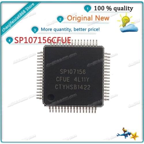 5pcs-10pcs/lot! SP107156CFUE SP107156 QFP64 107156 Single Chip Microcontroller NEW ORIGINAL