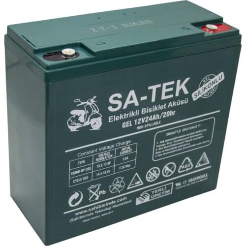 Electric Motorcycle Battery Gel Sa-single 12v 24 Ah Battery