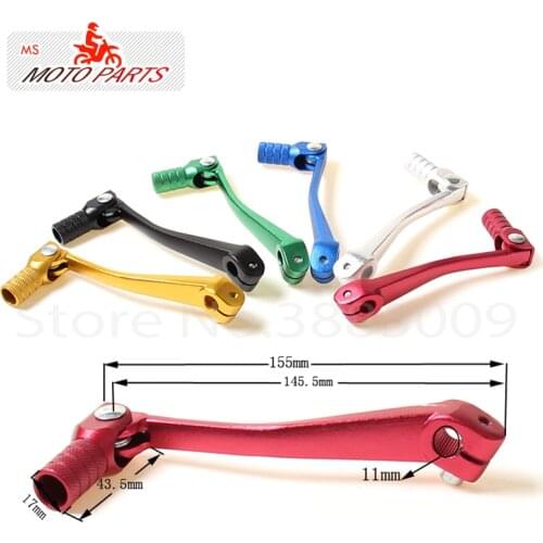 Aluminum gear Lever 11mm Mounting Hole Fit To YX GPX KAYO 125 140 /150/ 160cc Dirt Pit bike Spare Parts