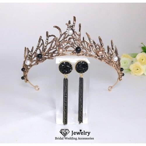 CC Bridal Crown Wedding Hair Accessories for Women Engagement Jewelry Queen Tiaras Prom Diadems Coronet Party Headdress YQ60
