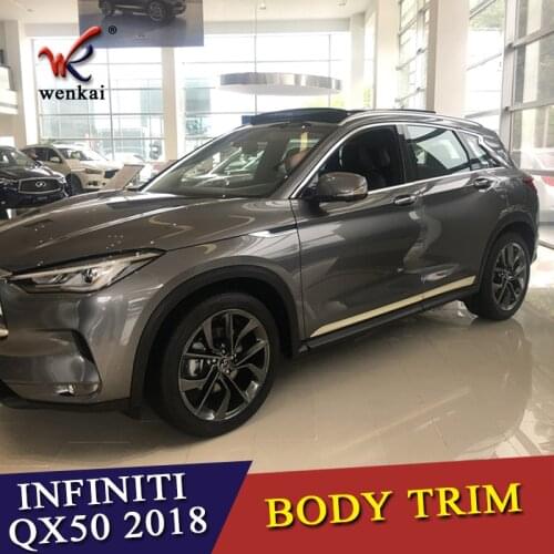 Door Side Body Garnish Molding Cover Trim For Infiniti QX50 2018 Exterior Decor Strip Car Styling Accessories