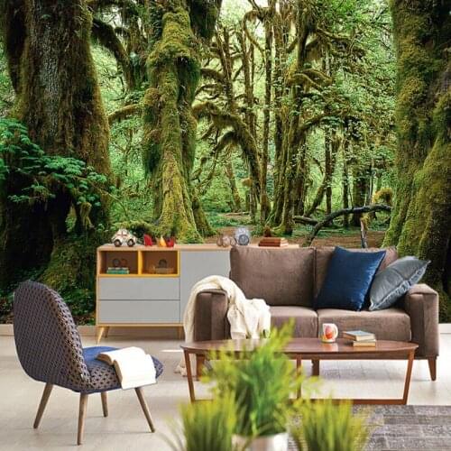 Dropshipping Colomac Wallpaper Jungle Nature Landscape Tropical Photo Wall Mural 3d Wallpaper Murals Papel Decorativo Pared