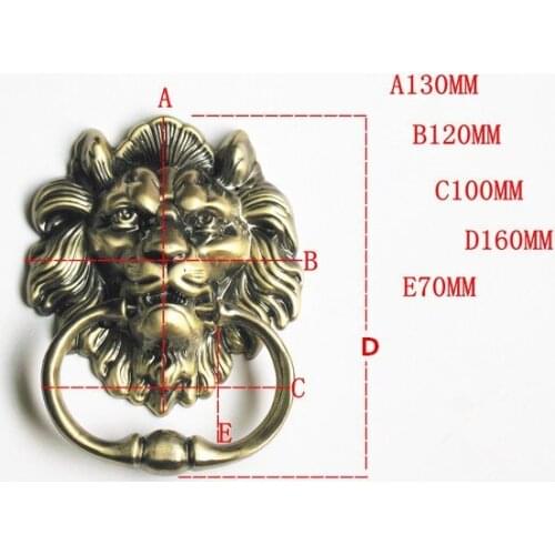 1pcs Door Knocker Lions Furniture handle Home Decor wooden door knocker Furniture handle