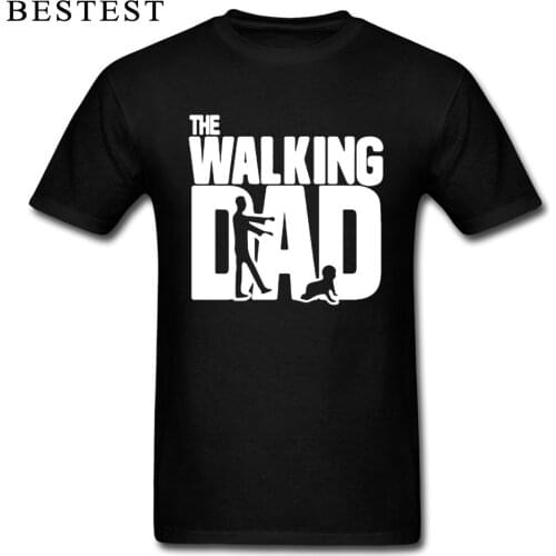 Father Day T-shirt Men Best Dad T Shirt Male Summer Gift Tshirt The Walking Dead Tops Husband Funny Walking Daddy Tees Cotton