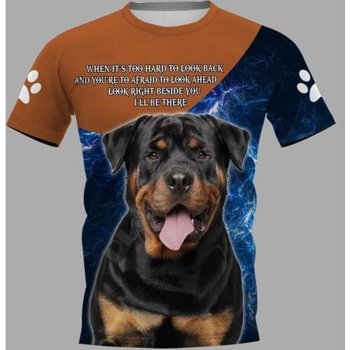 Rottweiler 3D Printed t shirts women for men Summer Casual Tees Short Sleeve T-shirts Funny Short Sleeve Drop Shipping