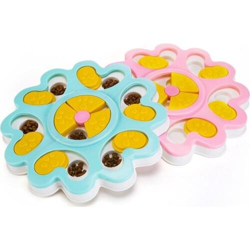 Dog Puzzle Toys Puppy Treat Dispenser Dog Interactive Toys with Non-Slip Slow Dispensing Feeding Pet Training Games Feeder