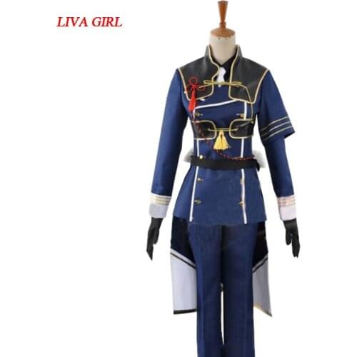 The Sword Dance Touken Ranbu Cosplay Nakigitsune Satin Costume