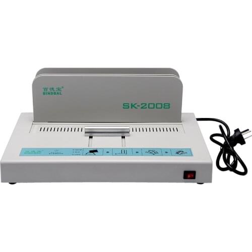 Hot melt binding machine small glue binding machine hose rubber strip automatic office voucher manual universal machine
