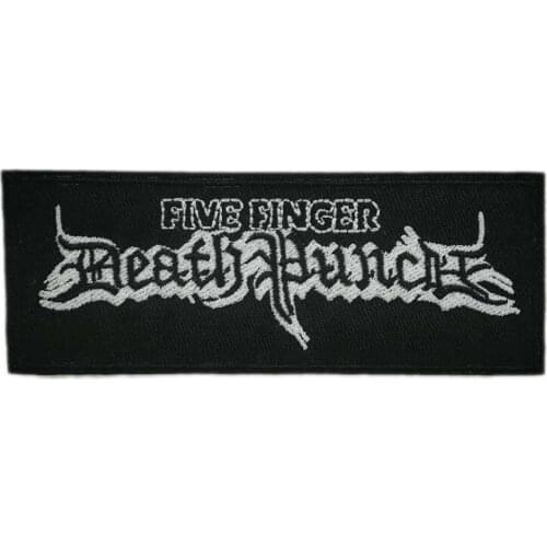 Rock Punk retro applique iron on patch heavy metal music band sew on Biker Vest badge