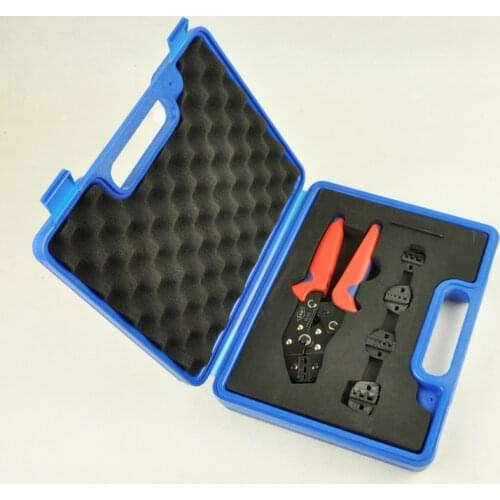 Crimping Tool Kit Crimp Tool Set in a plastic box with replaceable crimping die sets DN02C-5D1