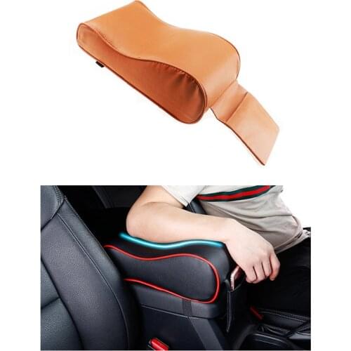 New leather memory foam car armrest pad car styling for Mitsubishi ASX Outlander Lancer Evolution Pajero Eclipse Grandis FORTIS