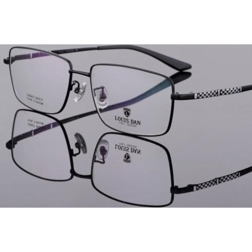 Pure Titanium Glasses Frame Glasses Large Face Business Men Myopia Titanium Full Frame Glasses Frame