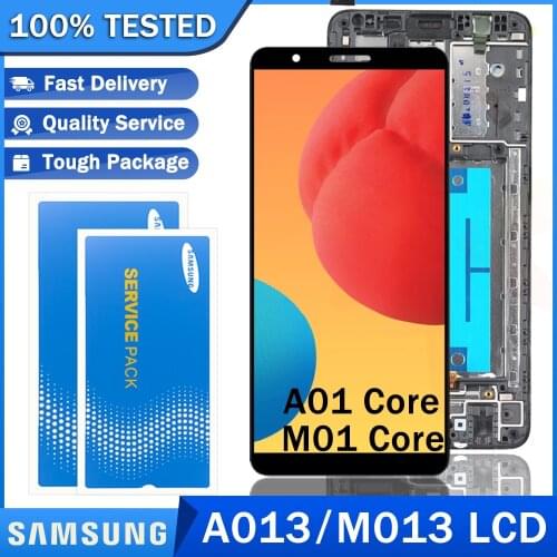 Super AMOLED Original LCD Display Touch Screen Digitizer for Samsung Galaxy A01 Core A013 A013F M013 M01 Core Replacement Part
