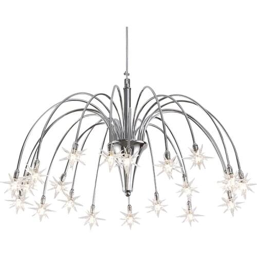 Star pendant light modern fireworks hanging lamp in kitchen restaurant dining room living room foyer fixture G4 LED included