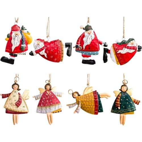 Christmas Tree Angle Decor Cute New Year Home Party Decor Children Gift Wallet Mobile Phone Pendant Xmas Gift