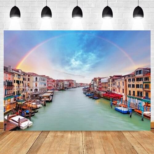 Yeele Venice Grand Canal Backdrop River Scenery Scene Newborn Baby Birthday Photography Vinyl Photographic Background Photocall