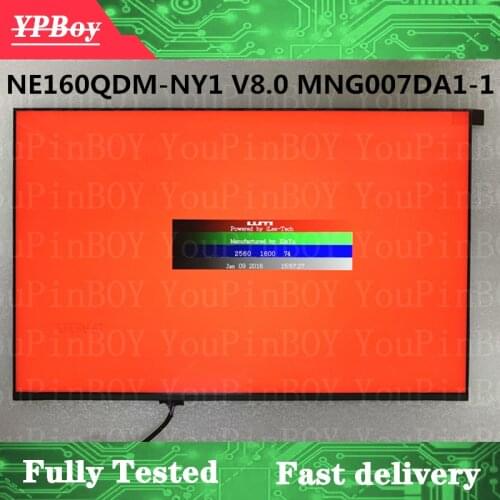 16" NE160QDM-NY1 V8.0 Fit MNG007DA1-1 EDP 40Pins 2560X1600 Resolution laptop LCD Display Screen matrix FRU 5D11A40589 5D11A40587