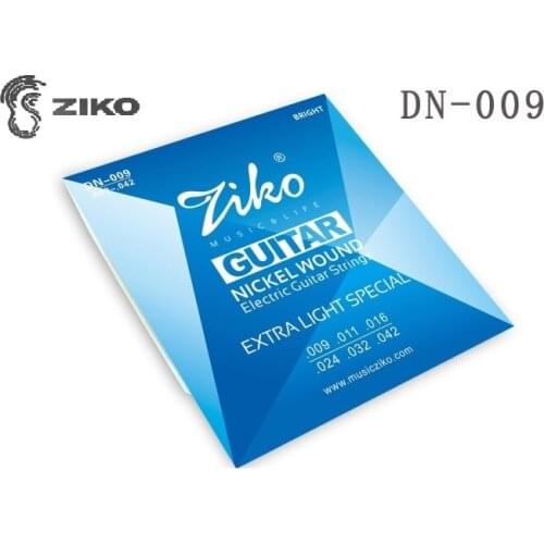 Ziko DN-009 Beginners String Nickel Wound Electric Guitar Strings, Extra Light Special 09-42