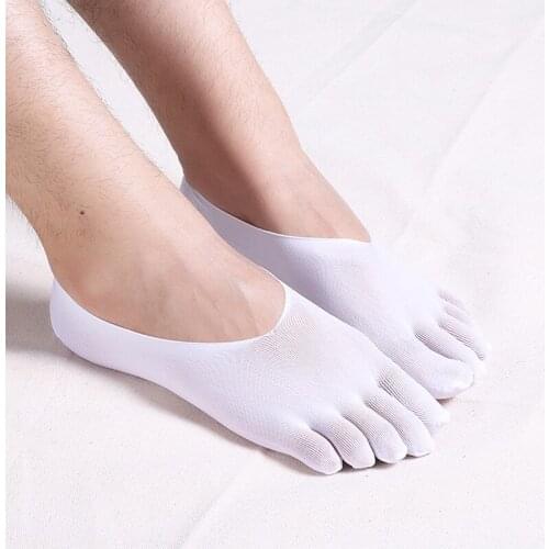 1Pair Men Women Breathable Socks Anti-Slip Five Toe Yoga Socks Quick-Dry Cotton Fitness Sock