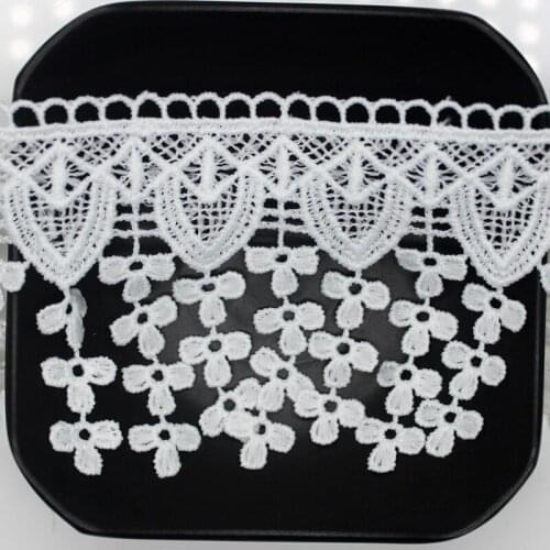 Cusack 14 yards 6.5 cm Off White Tassel Lace Trims Applique for Costume Trimmings Ribbon Home Textiles Sewing Lace Fabric