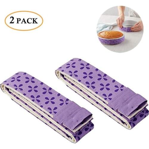2pcs Bake Even Strip Cake Pan Dampen Strips Belt Protecter Banding Cloth Moist Level Cake Decorating Tools Baking Sheet Bakware
