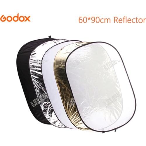 Photographic Accessories Godox 5 in 1 background board Collapsible 60*90cm Photography Light Diffuser Round Reflector Disc