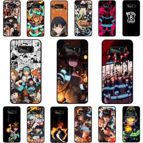 Yinuoda Fire force Anime poster Manga Phone Case for Samsung note 3 4 5 7 8 9 10 pro plus lite 20 ultra