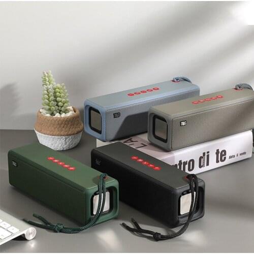T&G TG271 Bluetooth-compatible Speaker Wireless New Speakers Bass Column Waterproof Outdoor USB Speaker TF Subwoofer Loudspeaker