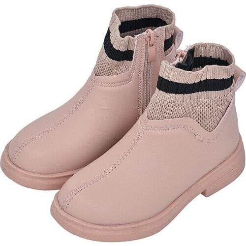 SKOEX Girls Boots Autumn New Children High Shoes Girls Pincess Dress Boots Big Kids Shoes size 26-36