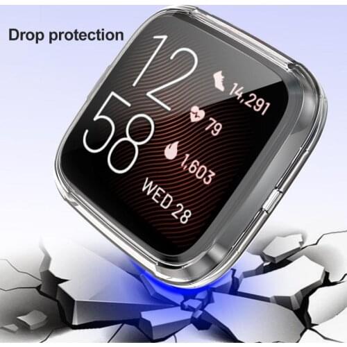 Fast Delivery Screen Protector Case For Fitbit Versa 2 Band Case Plating Protection Cover Watch Screen Protective Bumper Shell