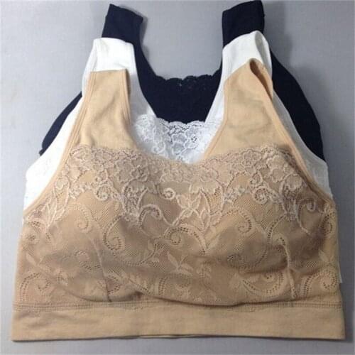 3 Pcs/pack Women Lace Yoga Bra Seamless Sports Bra Female Magic Underwear