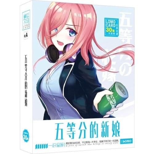 30 Sheets/Set The Quintessential Quintuplets LOMO Card Animation Greeting Card Message Card Anime Around